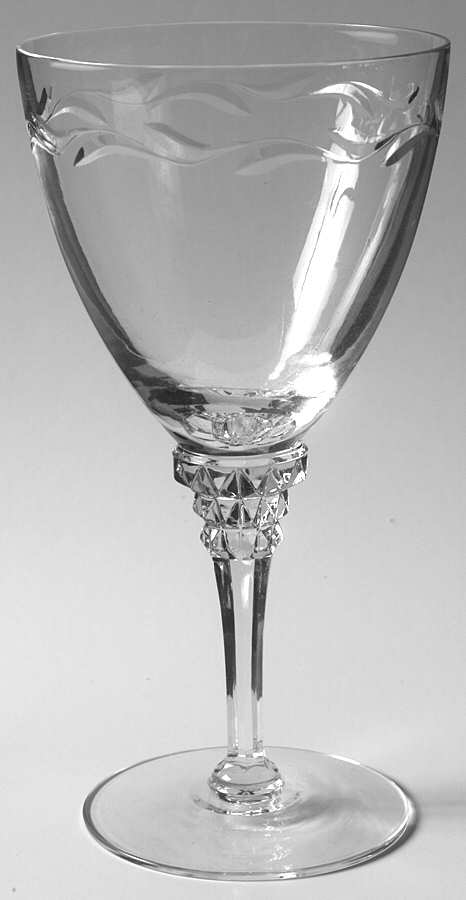 Mimi (Clear) Water Goblet by Tiffin-Franciscan-1