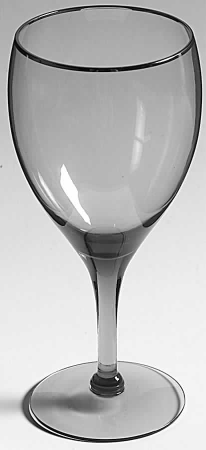 Midnight Mist Smoke Water Goblet by Tiffin-Franciscan-1
