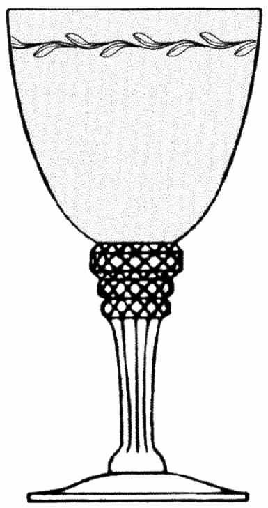 Mimi (Wisteria) Water Goblet by Tiffin-Franciscan-1