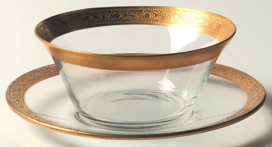 Minton Clear (Stem 17601) Finger Bowl & Underplate by Tiffin-Franciscan-1