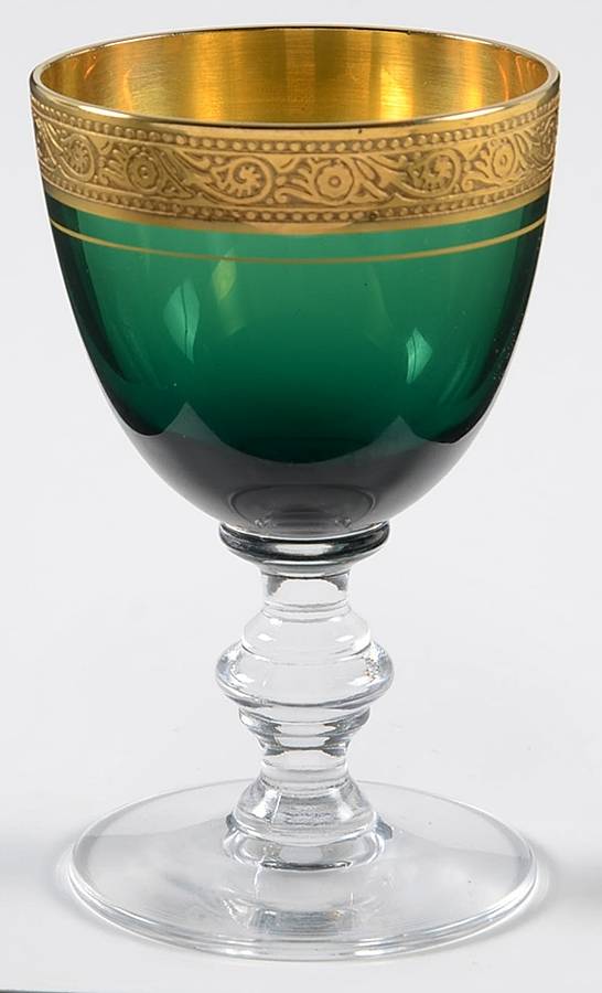 Minton Green (Stem 17394) Wine Glass by Tiffin-Franciscan-1
