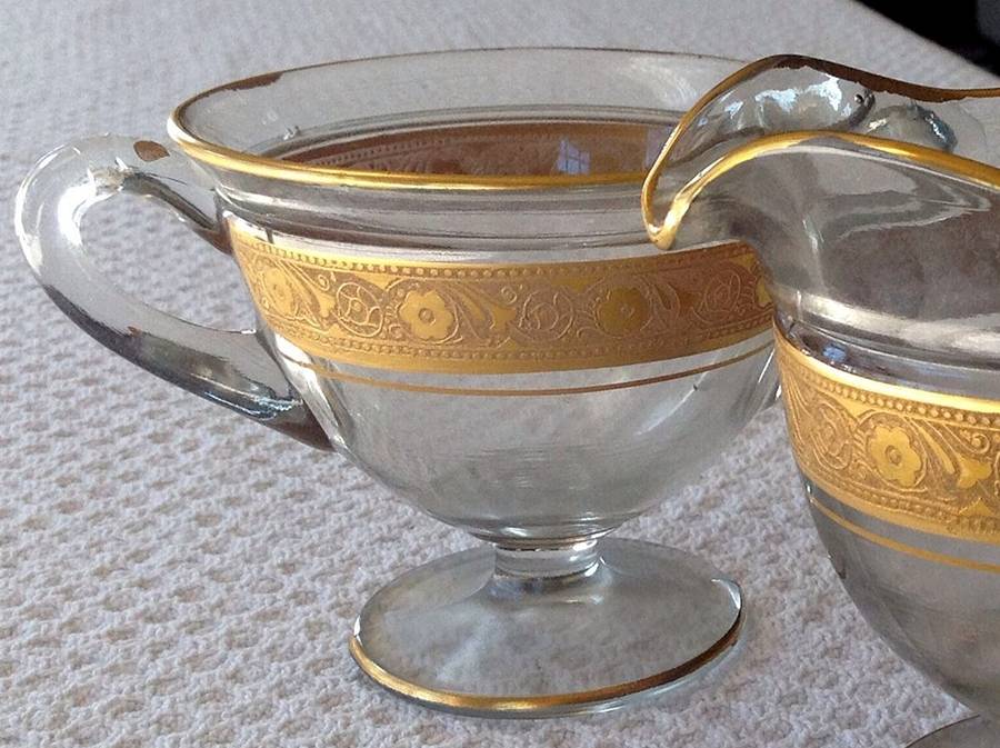 Minton Clear (Stem 14196) Open Sugar by Tiffin-Franciscan-1