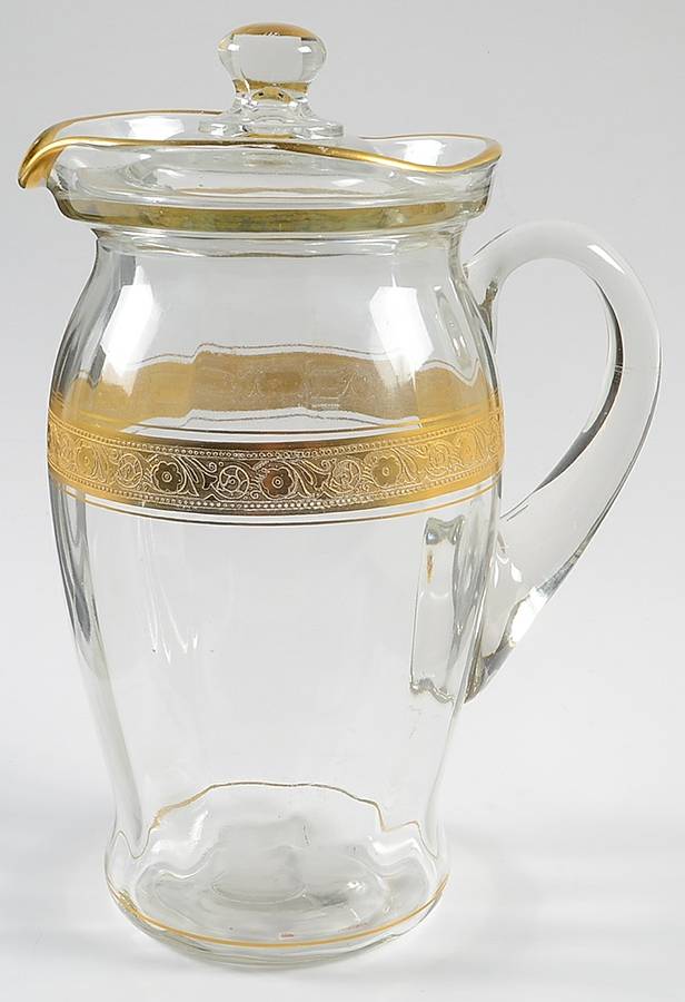 Minton Clear (Stem 14196) 64 Oz Pitcher & Lid by Tiffin-Franciscan-1