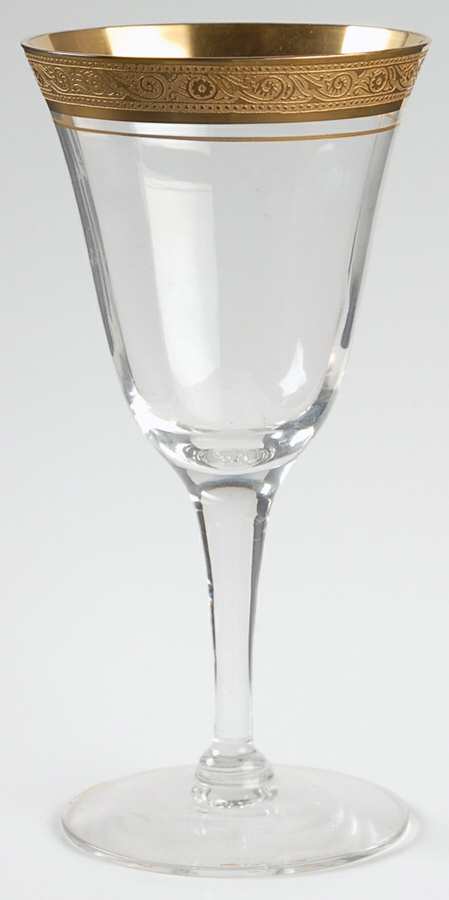 Minton Clear (Stem 14196) Water Goblet by Tiffin-Franciscan-1