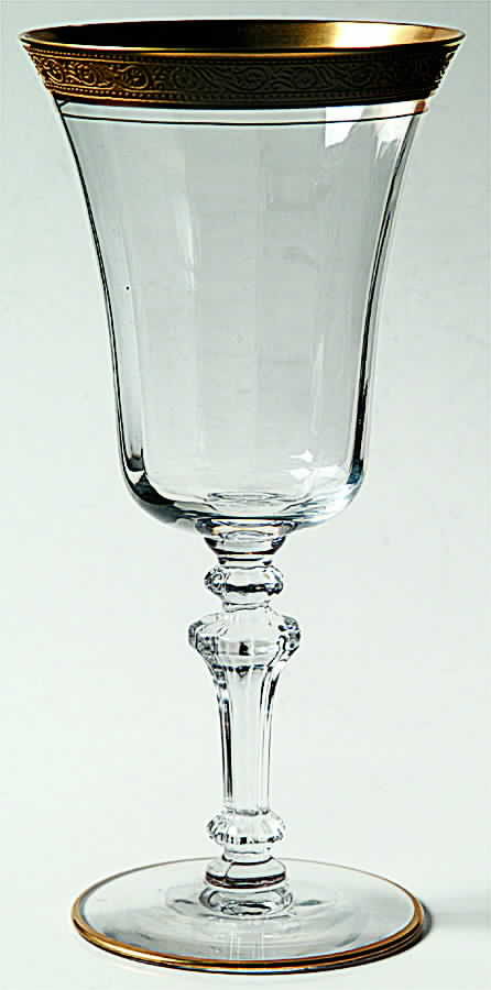 Minton Clear (Stem 15083) Water Goblet by Tiffin-Franciscan-1