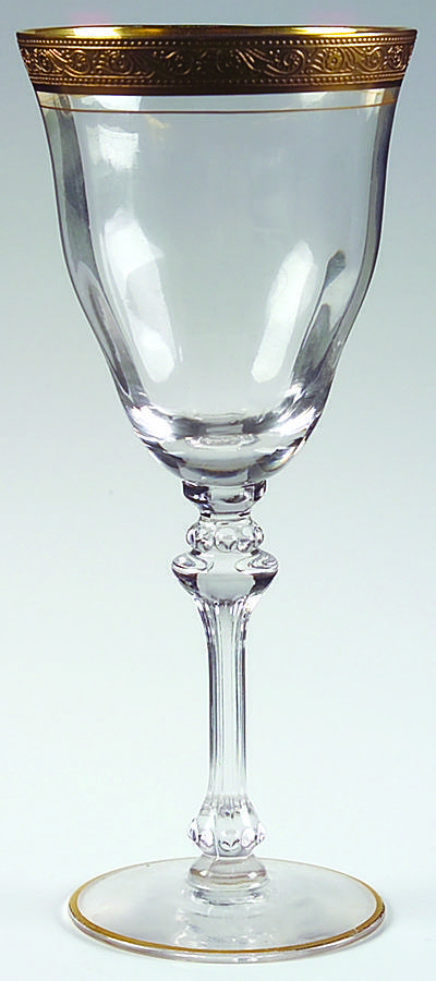 Minton Clear (Stem 17358) Water Goblet by Tiffin-Franciscan-1