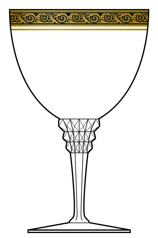Minton Clear (Stem 17507) Water Goblet by Tiffin-Franciscan-1