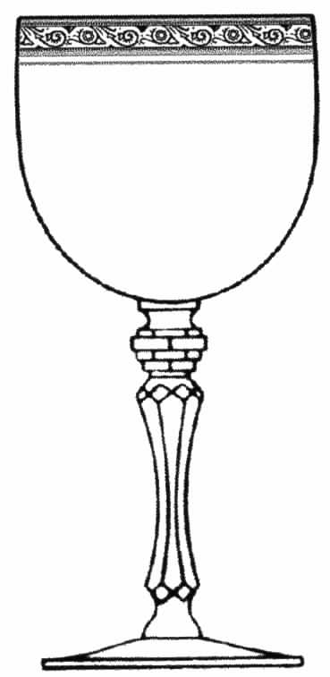 Minton Clear (Stem 15074) Water Goblet by Tiffin-Franciscan-1