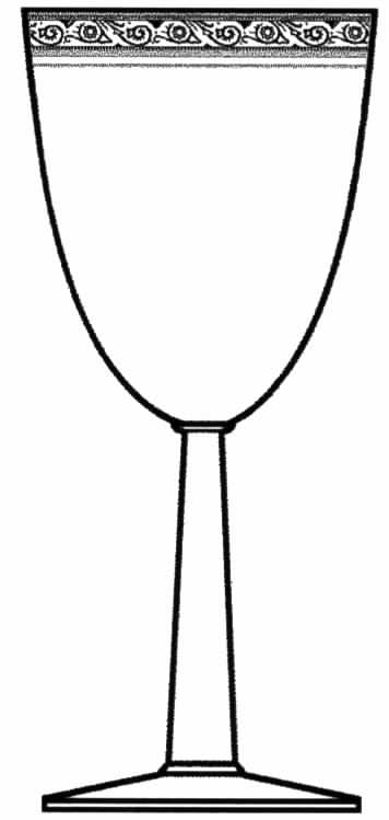 Minton Clear (Stem 17450) Water Goblet by Tiffin-Franciscan-1