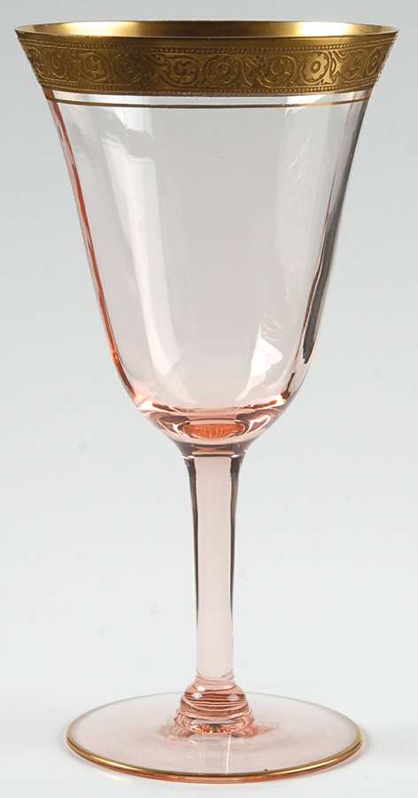 Minton Pink (Stem 14196) Water Goblet by Tiffin-Franciscan-1