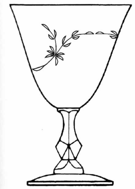 Minuet Clear Water Goblet by Tiffin-Franciscan-1
