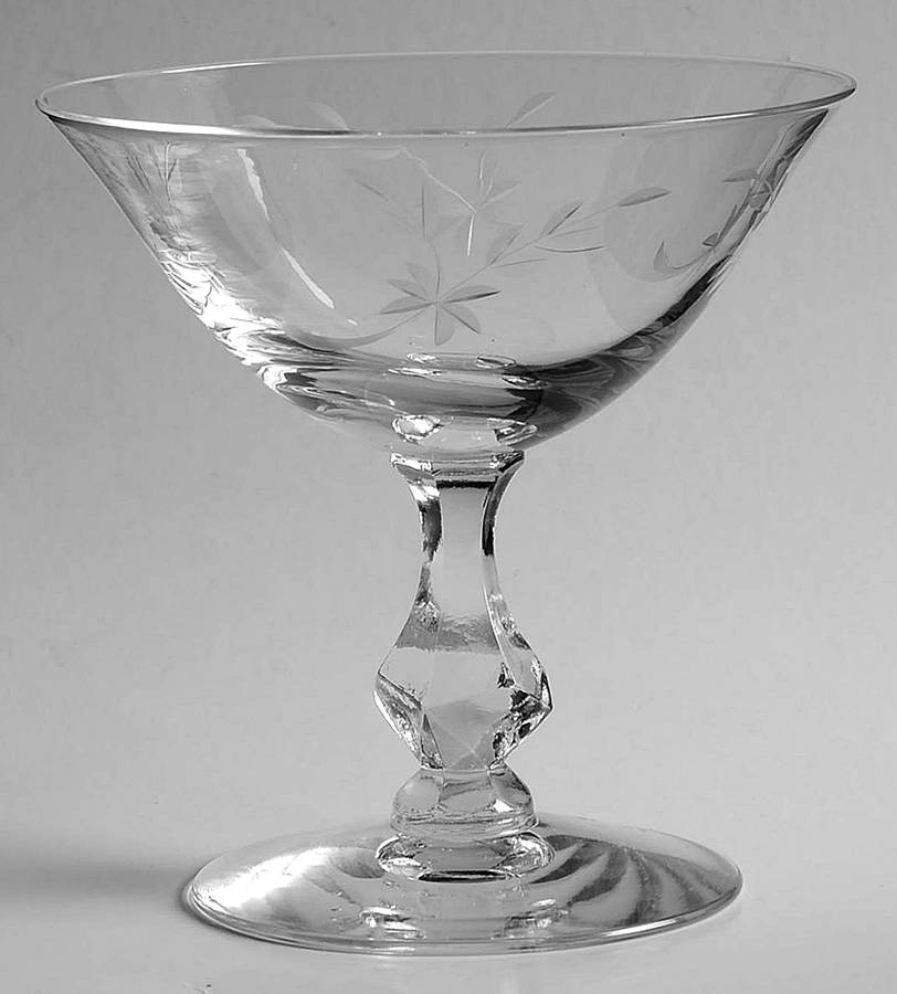 Minuet Clear Champagne/Tall Sherbet by Tiffin-Franciscan-1