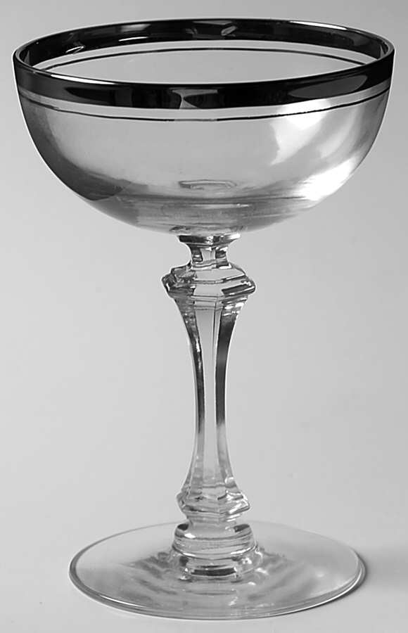 Moonglow (Platinum Trim) Champagne/Tall Sherbet by Tiffin-Franciscan-1