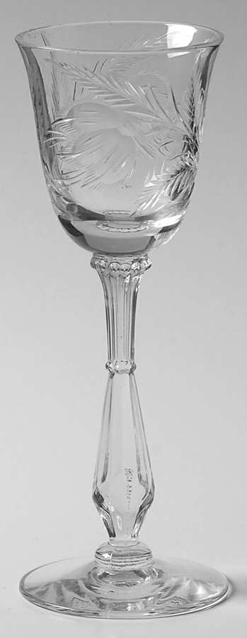 Mystic (Gray & Polished Cut) Wine Glass by Tiffin-Franciscan-1