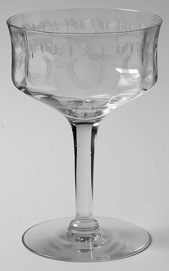 NE297 Clear Champagne/Tall Sherbet by Tiffin-Franciscan-1