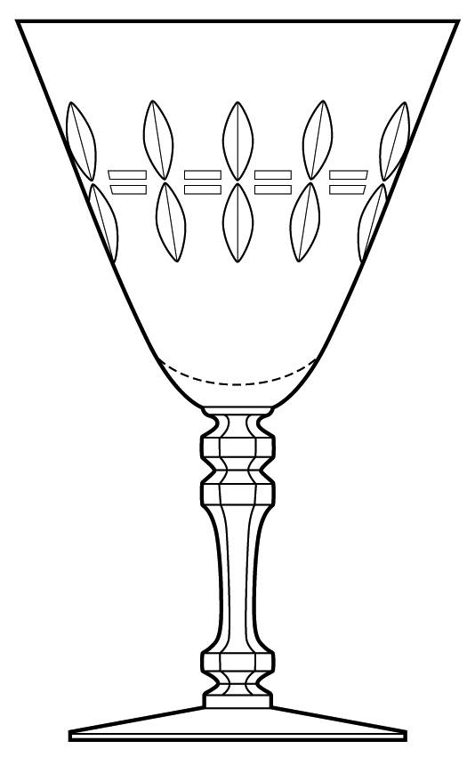 Newport Water Goblet by Tiffin-Franciscan-1