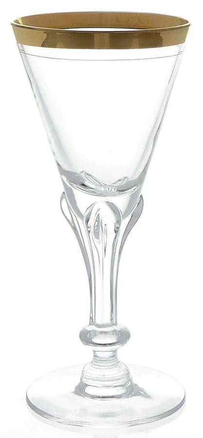 Nydia (Gold Trim) Wine Glass by Tiffin-Franciscan-1