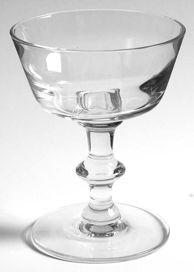 Optic Clear Champagne/Tall Sherbet by Tiffin-Franciscan-1