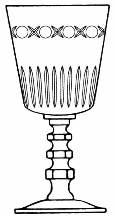 Pembrooke Water Goblet by Tiffin-Franciscan-1