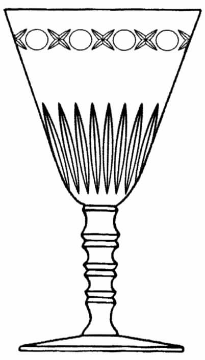 Pembrooke Water Goblet by Tiffin-Franciscan-1