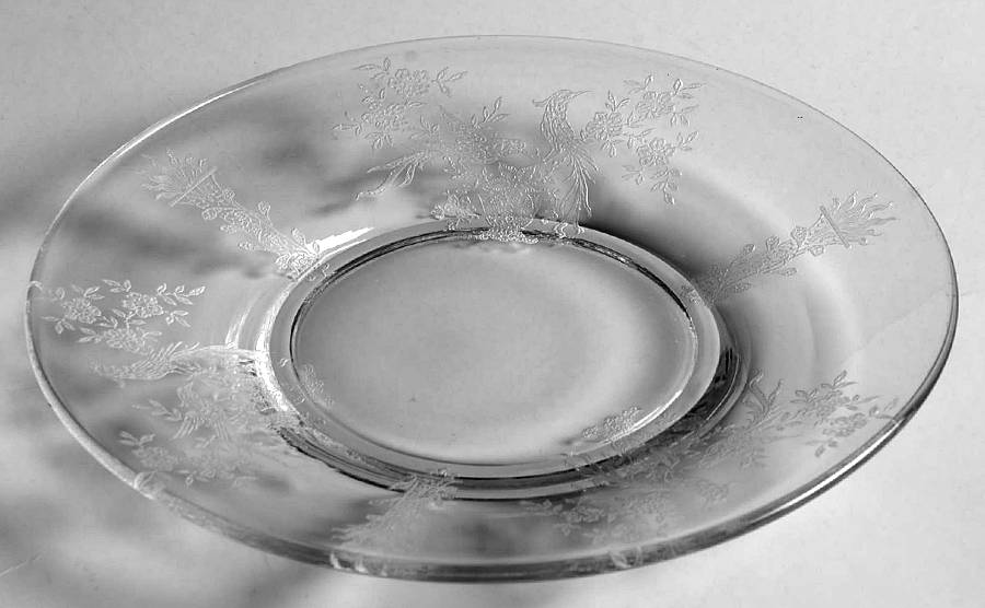 Persian Pheasant (Stem 17358, Optic) Bread & Butter Plate by Tiffin-Franciscan-1