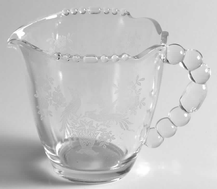 Persian Pheasant (Stem 17358, Optic) Creamer by Tiffin-Franciscan-1