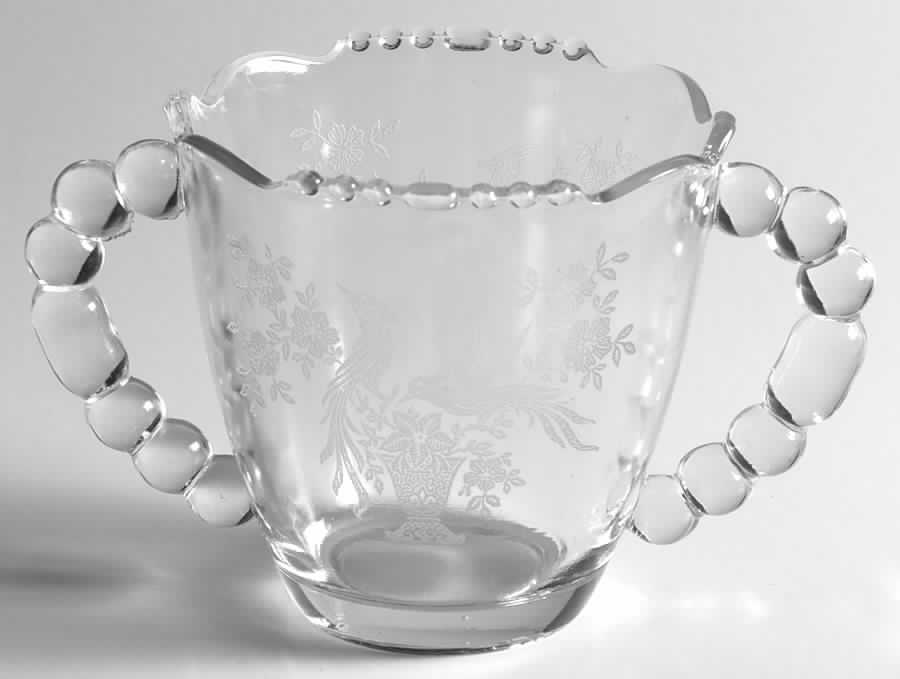 Persian Pheasant (Stem 17358, Optic) Open Sugar by Tiffin-Franciscan-1