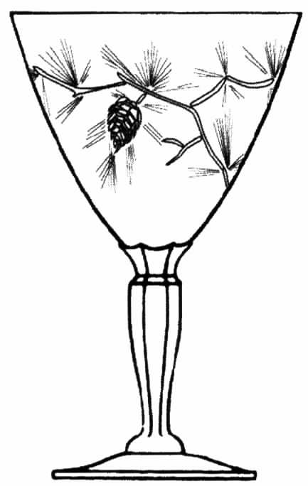 Pine Water Goblet by Tiffin-Franciscan-1