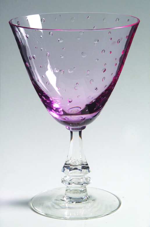 Pink Rain Water Goblet by Tiffin-Franciscan-1
