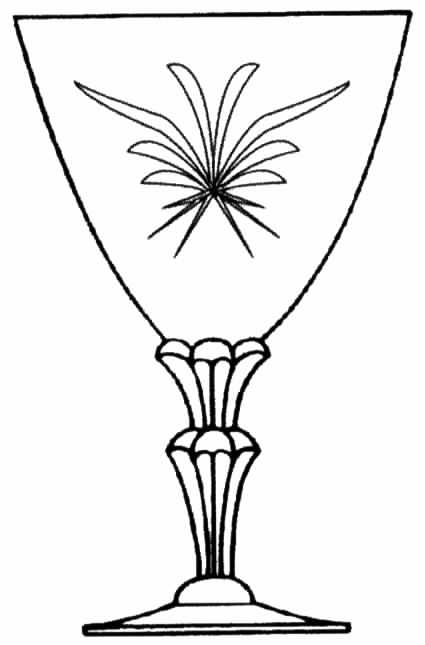 Pine Trio Water Goblet by Tiffin-Franciscan-1