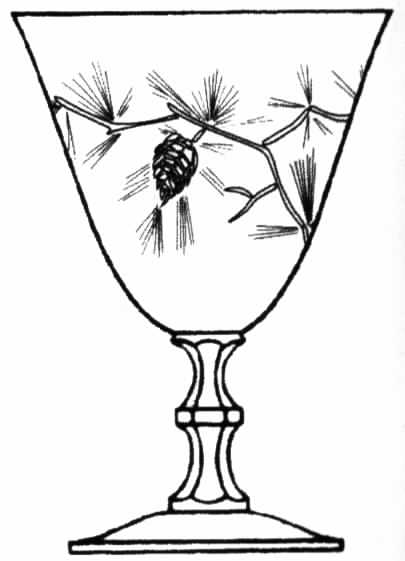 Pine Tree Water Goblet by Tiffin-Franciscan-1