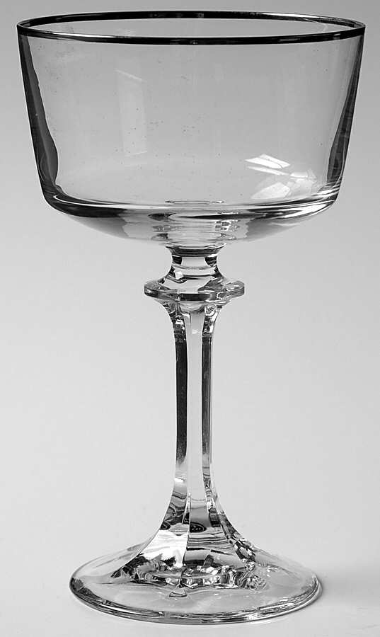 Platinum Band Champagne/Tall Sherbet by Tiffin-Franciscan-1