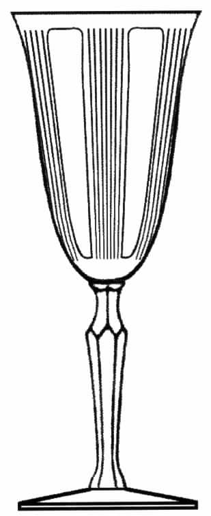 Pleat and Panel Water Goblet by Tiffin-Franciscan-1