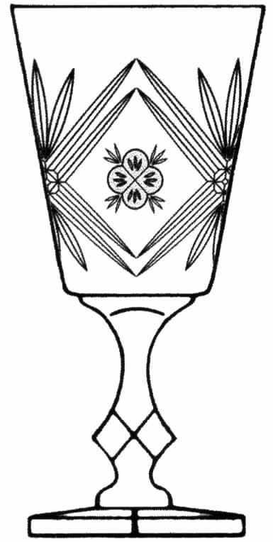 Prestige (Square Base) Water Goblet by Tiffin-Franciscan-1
