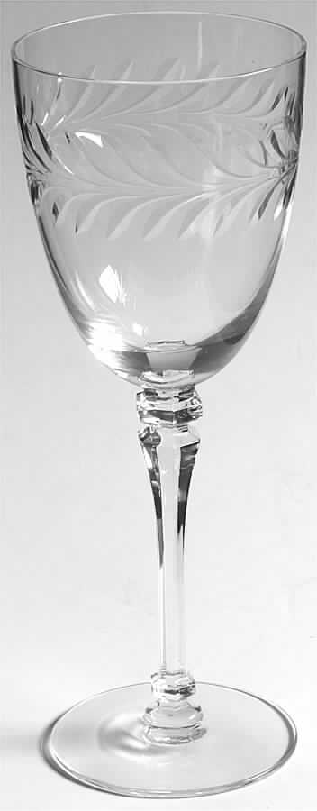 Priscilla Clear (Polished Cut) Water Goblet by Tiffin-Franciscan-1