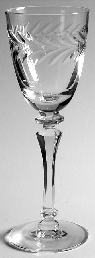 Priscilla Clear (Polished Cut) Wine Glass by Tiffin-Franciscan-1