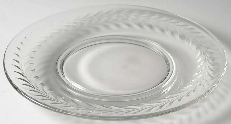 Priscilla Clear (Polished Cut) Luncheon Plate by Tiffin-Franciscan-1