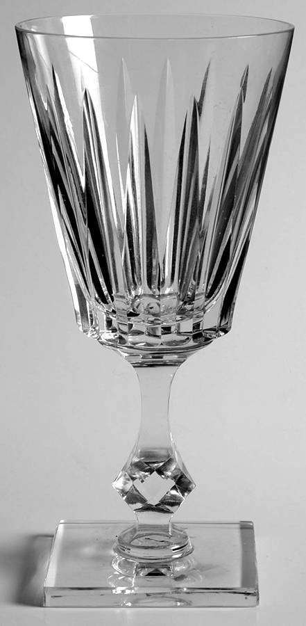 Pristine (Square Foot) Water Goblet by Tiffin-Franciscan-1