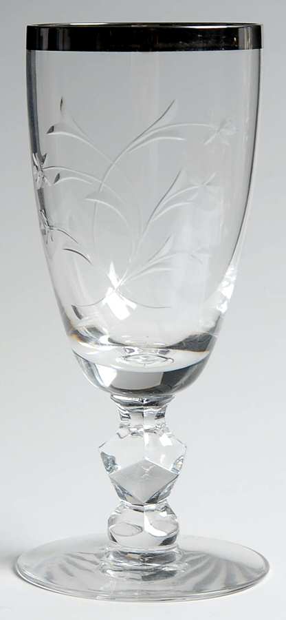 Princess Margaret (Platinum Trim) Juice Glass by Tiffin-Franciscan-1