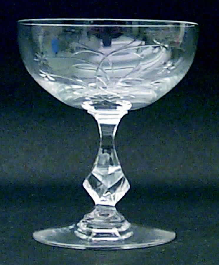 Princess Margaret (No Trim) Champagne/Tall Sherbet by Tiffin-Franciscan-1