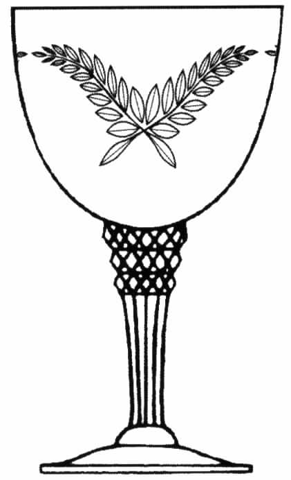 Princess Rose Water Goblet by Tiffin-Franciscan-1
