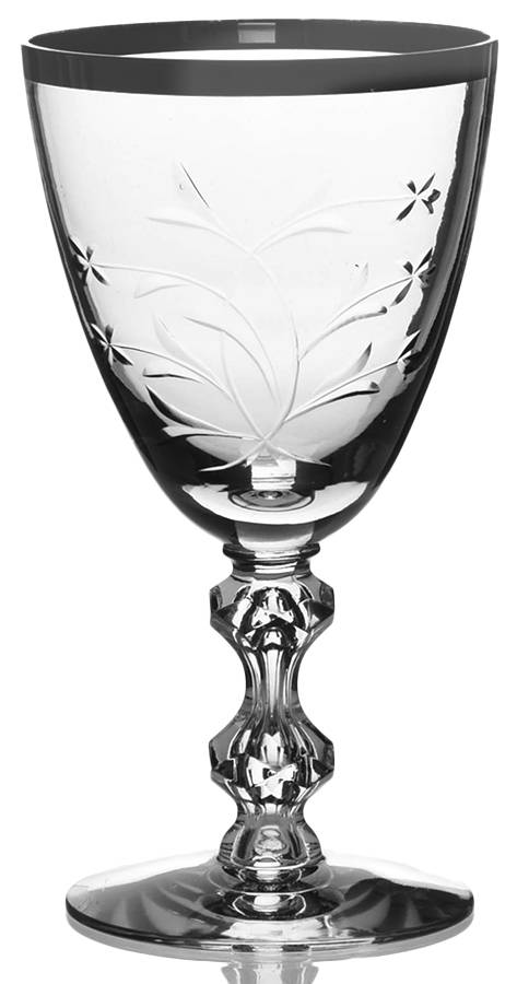 Princess Rose (PlatinumTrim) Wine Glass by Tiffin-Franciscan-1