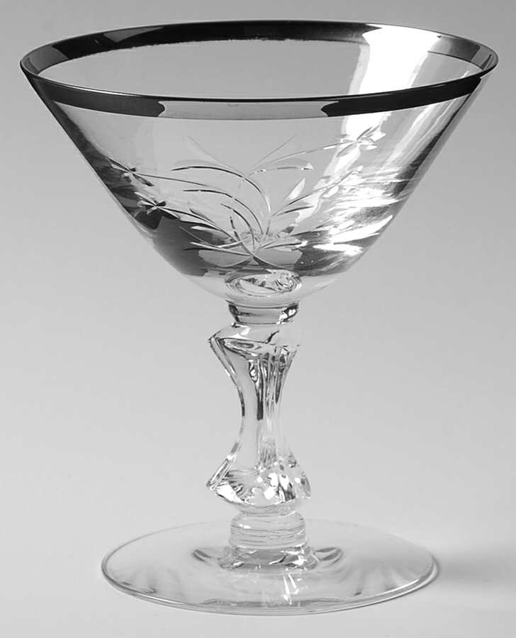 Princess Rose (PlatinumTrim) Champagne/Tall Sherbet by Tiffin-Franciscan-1