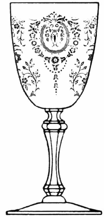 Queen Ann (Stem #17453) Water Goblet by Tiffin-Franciscan-1
