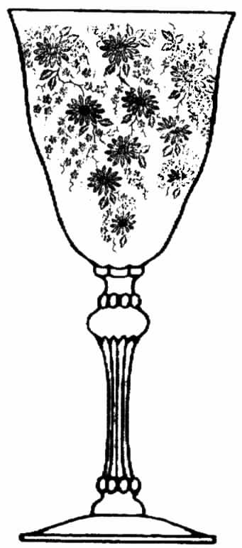 Queen Astrid (Stem #17358) Water Goblet by Tiffin-Franciscan-1