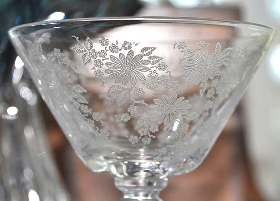 Queen Astrid (Stem #17349) Champagne/Tall Sherbet by Tiffin-Franciscan-1