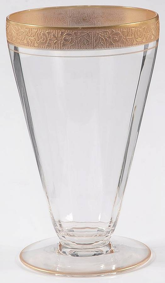 Rambler Rose Clear (Stem 14196) 10 Oz Footed Tumbler by Tiffin-Franciscan-1