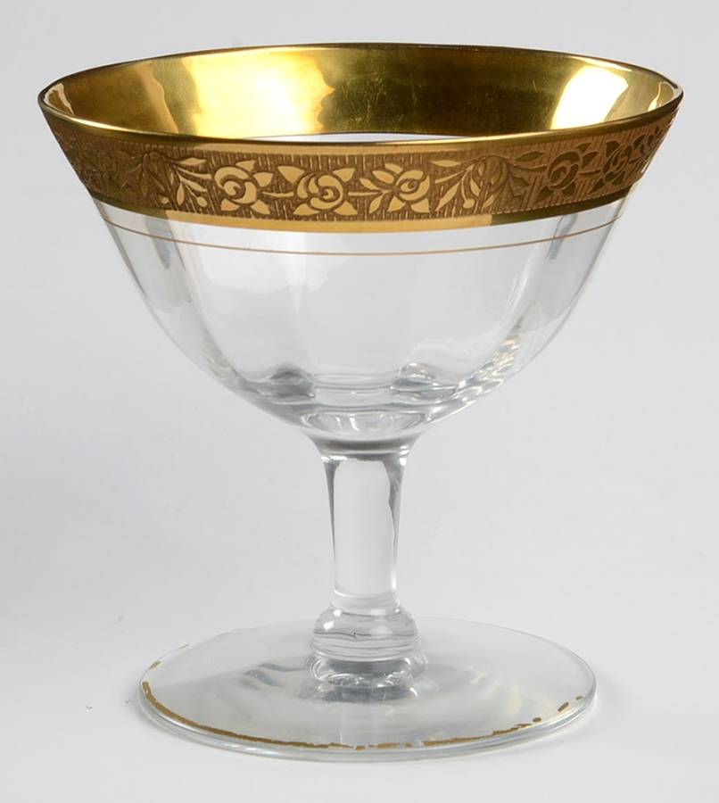 Rambler Rose Clear (Stem 14196) Low Sherbet by Tiffin-Franciscan-1