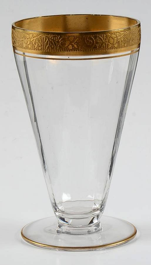 Rambler Rose Clear (Stem 14196) 8 Oz Footed Tumbler by Tiffin-Franciscan-1