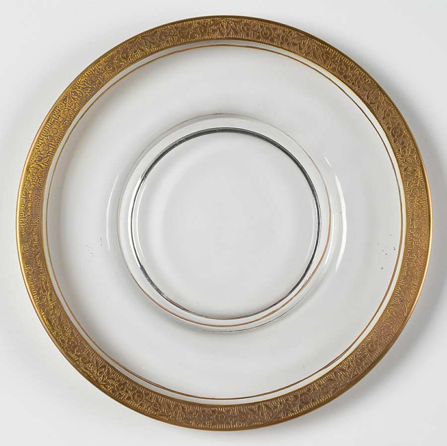 Rambler Rose Clear (Stem 14196) 7" Salad Plate by Tiffin-Franciscan-1